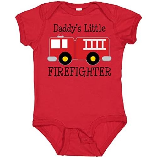 inktastic Daddy's Little Firefighter Baby Bodysuit