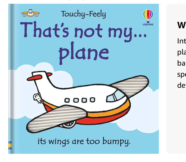 That's not my plane...: A Touchy-Feely Board Book For Kids Who Love Planes (THAT'S NOT MY�)