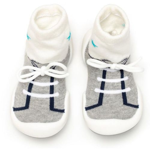 Komuello Baby Shoes - String Grey Size 6-12m