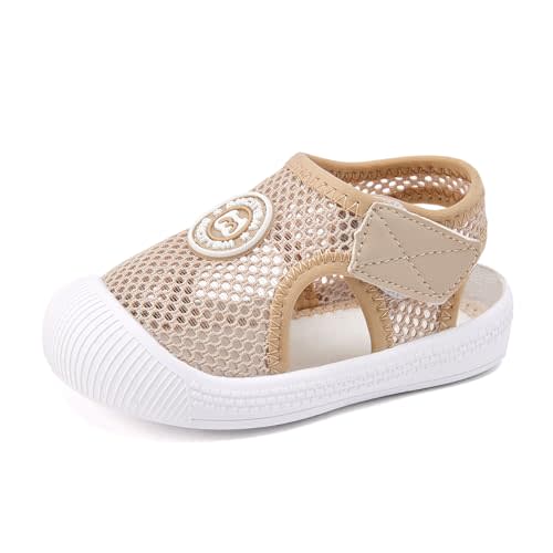 BMCiTYBM Baby Boy Girl Closed Toe Summer Sandals Lightweight Shoes Infant Non-Slip First Walking Sneakers 6 9 12 18 24 Months