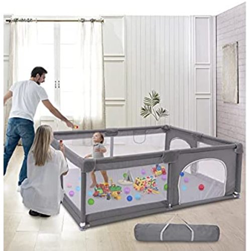 Baby Playpen, Large Playpen for Babies and Toddlers (71x59inch), Safety Playard with Anti-collision Foam, Indoor & Outdoor Kids Activity Center