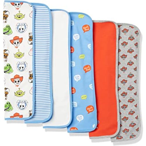 Amazon Essentials Disney | Marvel | Star Wars Baby Boys' Burp Cloths, Pack of 6