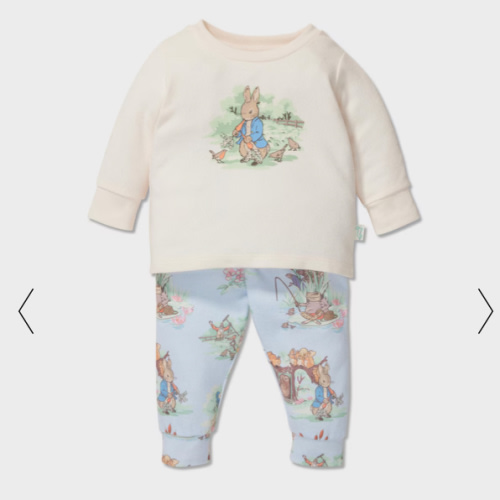Baby Peter Rabbit Print Pj Set Multi - Peter Alexander Online