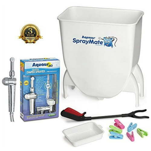 Aquaus SprayMate & Aquaus 360 Premium Diaper Sprayer for Toilet Bundle