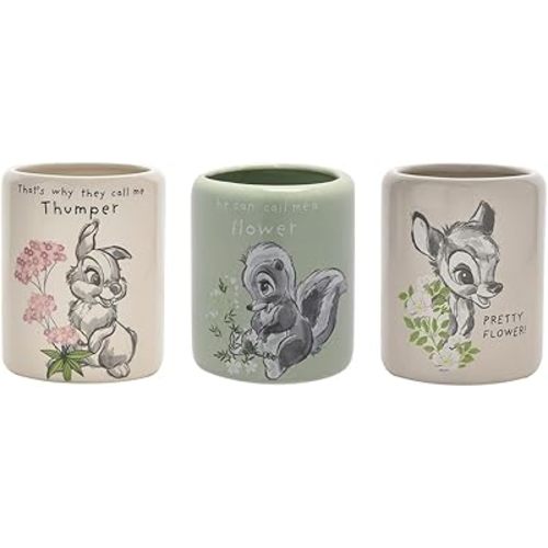 Disney Home - Forest Friends Set of 3 Character Indoor Small Pots