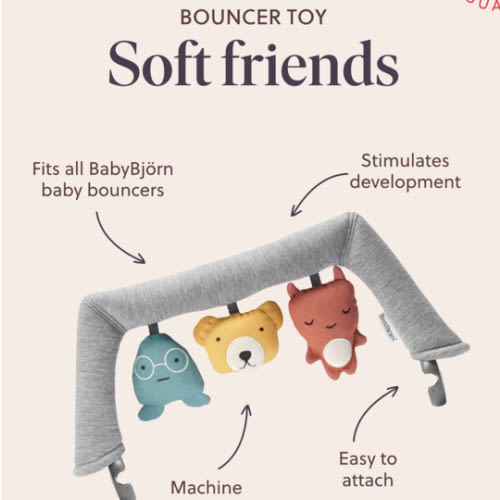BabyBjörn Toy for Bouncer – Soft friends