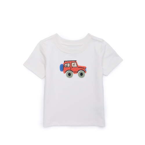 Garanimals Baby Boys' Chenille Graphic Tee with Short Sleeves, Sizes 0M-24M