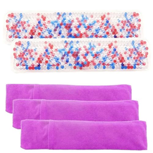 Perineal Cooling Pad, Postpartum Cold Packs Gel Bead Ice Pack Cold Therapy for Women After Pregnancy and Delivery, 2 Ice Pack and 3 Cover (Multicolor)