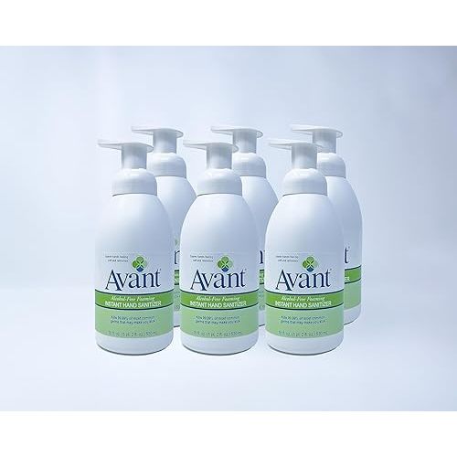 Avant® Alcohol Free Foaming Hand Sanitizer, 18oz Bottle, 6-Pack bulk refill