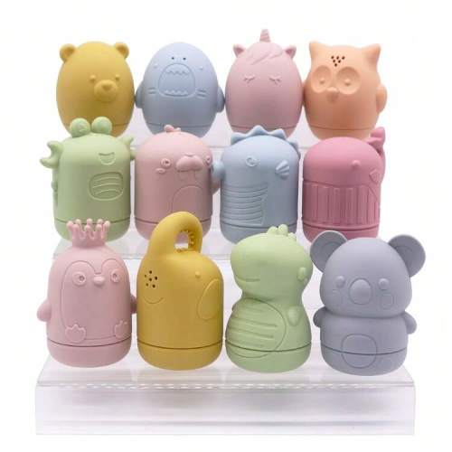 4pcs/Set Baby Bath Squeeze Water Toys, Silicone Animal Shaped Sprinkler Bath Toys For Toddlers, Thanksgiving/Halloween/Christmas Gift for Sale Australia| New Collection Online| SHEIN Australia