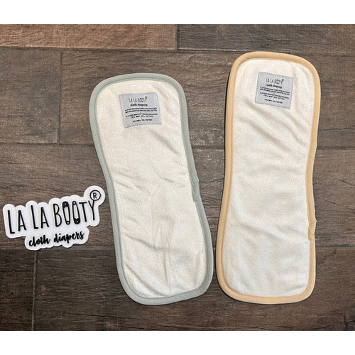 Peanut insert 6 layers:4 Bamboo Terry and 2 Hemp Cotton