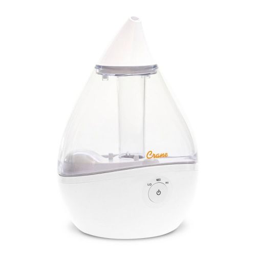 Crane Droplet Ultrasonic Cool Mist Humidifier - Clear/white