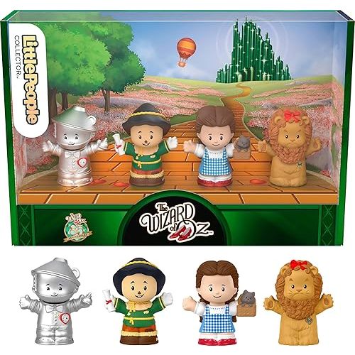 Little People Collector The Wizard of Oz Movie Special Edition Set for Adults & Fans, 4 Figures in Display Gift Package
