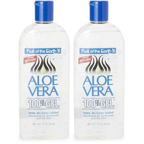 Fruit of the Earth Aloe Vera 100% Gel, 12 oz (Pack of 2)