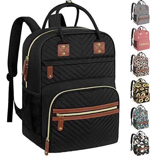 Diaper Bag Backpack for Women Large Capacity with Insulated Pockets Multifunctional Diaper Bags For Baby Girl Boy Waterproof Baby Bags For Mama Maternity Travel Bag Black