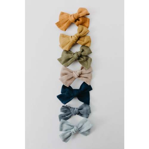 Linen Bow| Linen Headband| Linen Hair bow| Fall Hair Bow| Linen Top Knot| Knot Bow| Linen Hair Clip| Baby Girl Headband