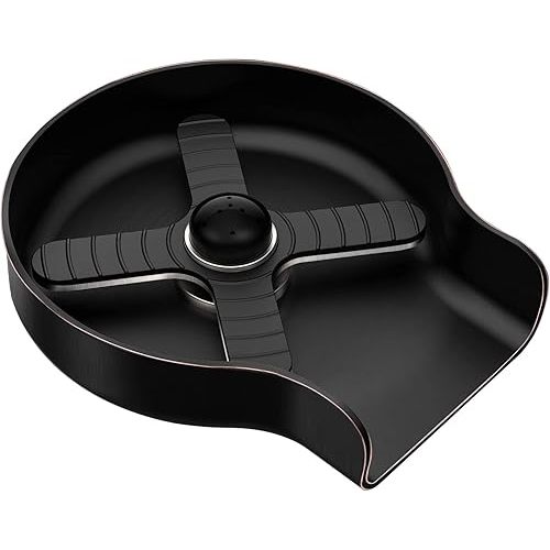 HGN Oil Rubbed Bronze Kitchen Sink Glass Rinser,Faucet Cup Rinser for Kitchen Sinks,Bottle Washer,Kitchen Sink Accessories,Stainless Steel