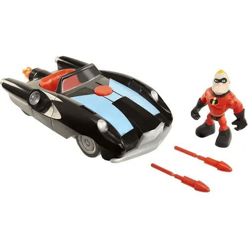 The Incredibles 2 Incredibile Car & Mr. Incredible Junior Supers Action Figure Play Set