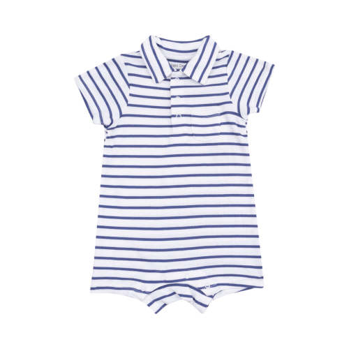 Stripe Vintage Blue Polo Shortie – Love Bliss Baby