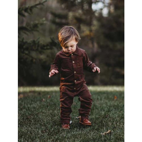 Flynn Corduroy Collared Romper