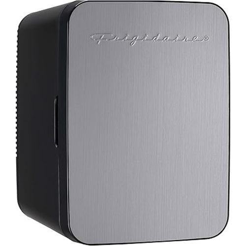 FRIGIDAIRE Portable 10L, 15-can Mini Fridge Brushed Stainless Rugged Refrigerator, EFMIS183-SS (Renewed)