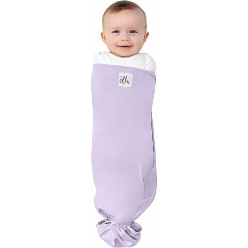 The Ollie Swaddle – Sleep Swaddle for Babies | Breathable, Moisture-Wicking Fabric to Prevent Overheating | Soft, Adjustable Fit | Ideal for Newborns & Infants (Lavender)