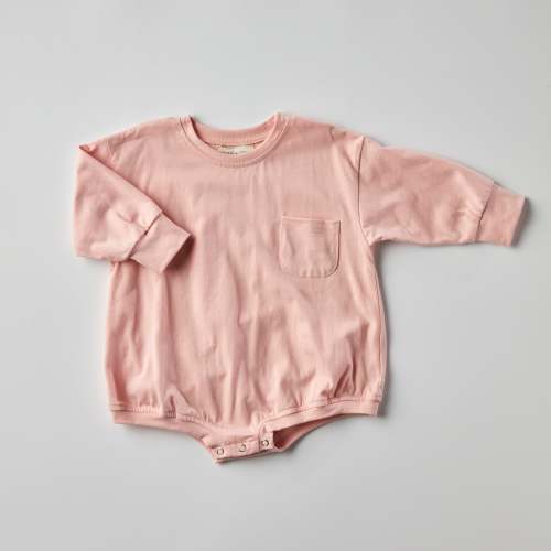 Harley Pocket Romper in Pink
