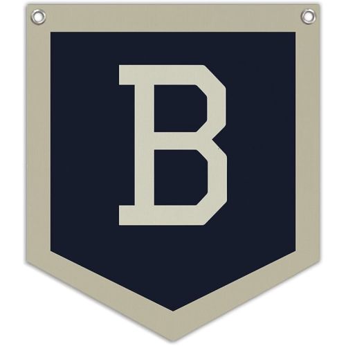 Lacama Toddler Boys Room Decor Name Pennant Flag, Personalized Baby Gifts,Vintage Baby Boy Nursery Wall Art,Baby Boy Gifts, Name Sign for Toddler Bedroom Playroom Kidsroom,Letter B 12x14 in