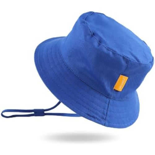 JANGANNSA Cotton Baby Sun Hat Infant Toddler Boys Girls Bucket Hats Summer Sun Protection Kids Beach Caps