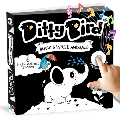 Black & White Animals | Ditty Bird Interactive Musical and Sound Books