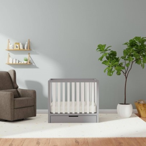 Carter's by DaVinci Colby 4-in-1 Convertible Mini Crib with Trundle - Gray/White
