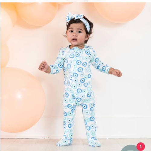 Evil Eye Protection Romper - Jasmine + Marigold