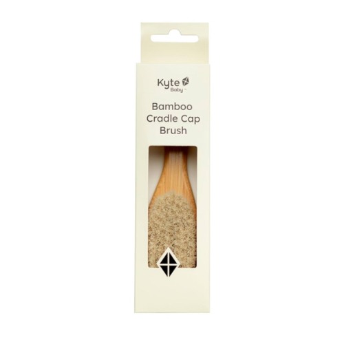 Kyte Baby Cradle Cap Brush Made with Natural Goat Hair Bristles and a Bamboo Brush Handle