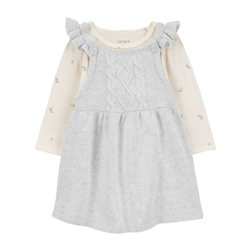 Baby 2-Piece Long-Sleeve Bodysuit & Sweater Knit Jumper Set - Carter's | Carter's