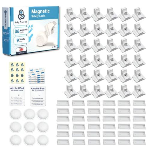 Baby Proof Me | Magnetic Safety Lock Kit (36Locks + 9Keys)