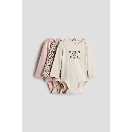 3-PACK PRINTED JERSEY BODYSUITS 6-9 months