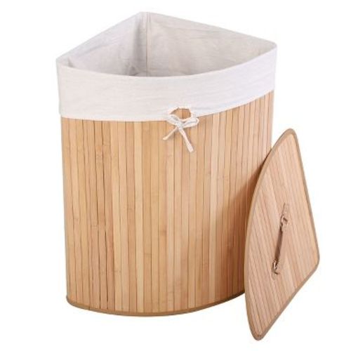 Costway Bamboo Hamper Laundry Basket Washing Clothes Storage Bin
