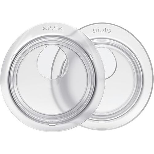 Elvie Catch Milk Collection Shells | Set of Two Discreet Leak-Protection Silicone Cups, Reuse Your Milk| Reusable Breast Shells Collect Up to 1oz | No More Wasted Milk or wasteful Breast Pads