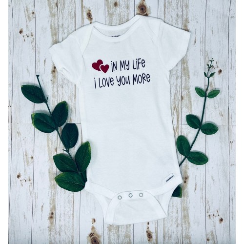 I Love You More Beatles Baby Bodysuit