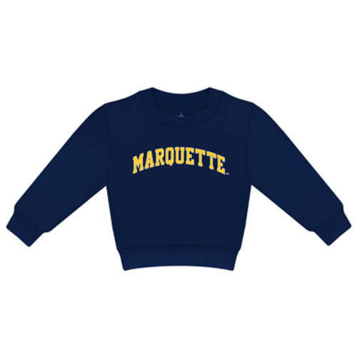 Marquette Infant Two-color Arch Crew Sweatshirt Navy