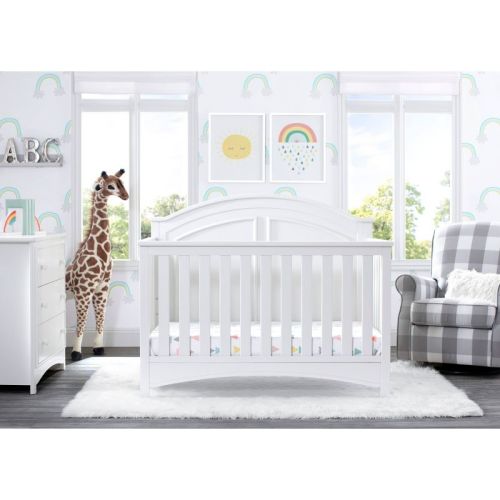 Delta Children Perry 6-in-1 Convertible Crib, Color: Bianca White