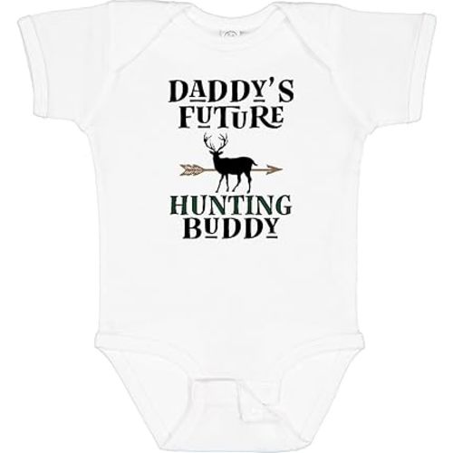 inktastic Daddy Future Hunting Buddy Baby Bodysuit