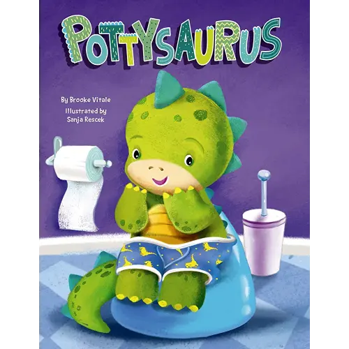Pottysaurus - Children's Padded Board Book - Potty Training