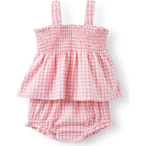 Gigi Shirred Top And Bloomer Set, 6-12M
