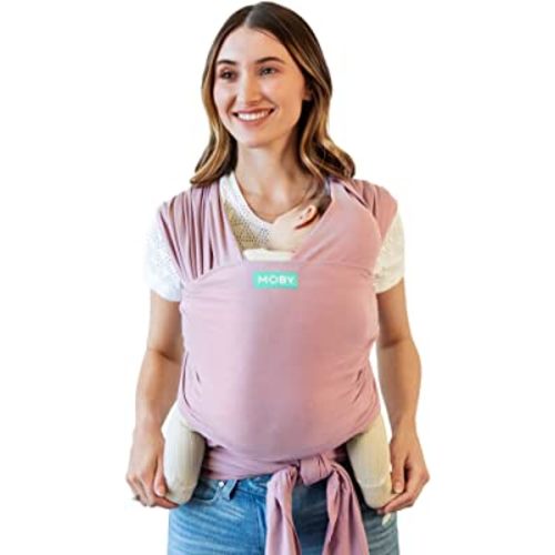 Moby Wrap Baby Carrier | Classic | Baby Wrap Carrier for Newborns & Infants | #1 Baby Wrap | Go to Baby Gift | Keep Baby Safe & Secure | Adjustable for All Body Types | for Moms & Dads | Dusty Rose