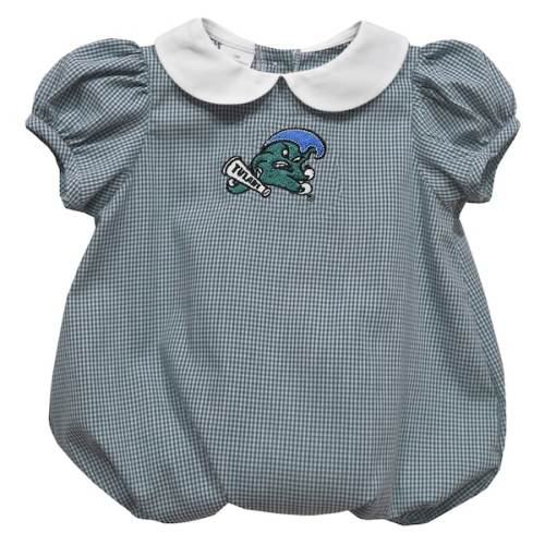Girls Infant Vive La Fete Green Tulane Green Wave Puffy Bubble Dress