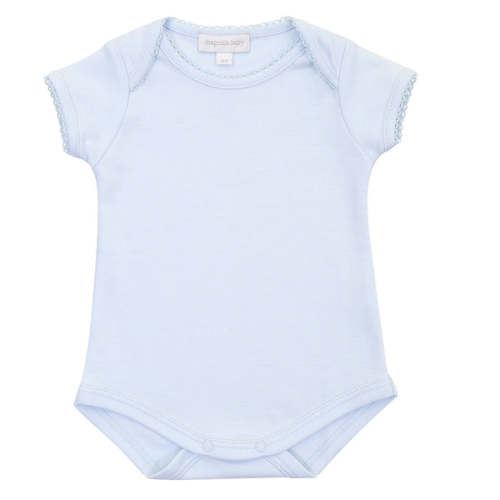 Essentials Solid Short Sleeve Bodysuit - Blue
