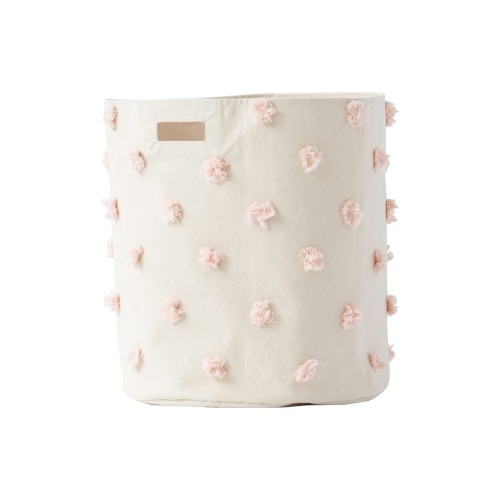 Pompom Canvas Hamper