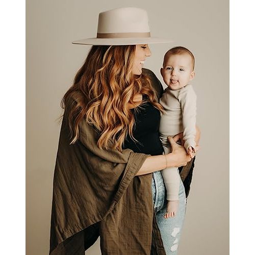 Indi by Kishu Baby GOTS Organic Muslin Nursing Cover Up for Breastfeeding, Breathable Nursing Shawl, Scarf, Privacy Nursing Cover for Breastfeeding Moms (Dark Olive)