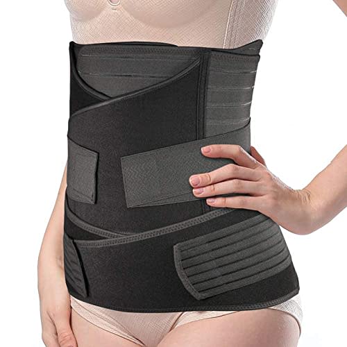 TiRain 3 in 1 Postpartum Belly Support Recovery Belly/Waist/Pelvis Belt C Section Postpartum Belly Wrap Band Corset waist trainer